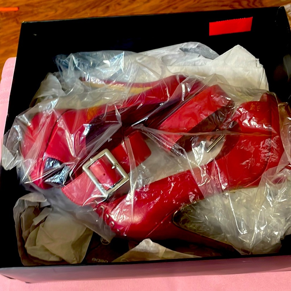 RED Bebe Stilletos brand new with tag.